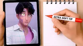 MY CRAZIEST GLOW UP YET! Drawing K-Pop JINU from Zero to Demon Hunter Hero 💖