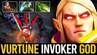 VURTUNE INVOKER IS BACK!! AMAZING COMBO SKILLS WITH ATOS + EB + HEX | Dota 2 Invoker