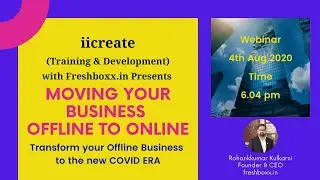 Webinar: Moving your Business  - Offline to Online