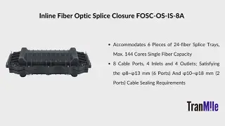 Inline Fiber Optic Splice Closure FOSC OS IS 8A