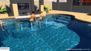 Rodriguez Family Backyard Design Concept by Jeremy Hunt at Presidential Pools, Spas & Patio