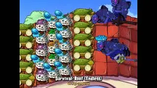 Plants vs Zombies roof endless with dolphin rider