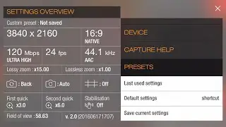 Guerrilla Filmmaker - Settings