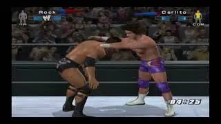 WWE Smackdown vs Raw 2006 - PS2 Gameplay - The Rock vs Carlito
