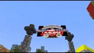 Disneyland Radiator Springs Racers in Minecraft