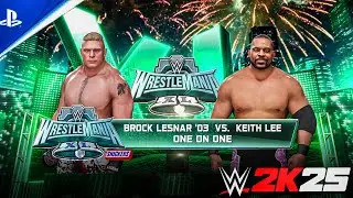 Who Can Stop the Beast? 🔥Keith Lee vs Brock Lesnar | WrestleMania | WWE 2K25
