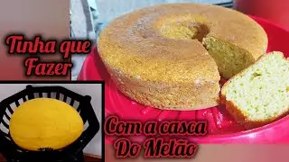  BOLO COM CASCA DO MEL&Atilde;O aproveitamento 