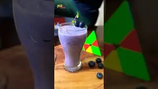Mcdonald&rsquo;s Creamy Shake at home  😋🫐 Blueberry Milkshake Recipe #shorts #short #milkshake #food
