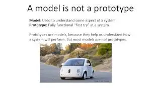 Differentiating Between Models and Prototypes