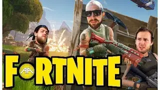 FORTNITE VICTORY!!! Preston, Red, Barney, and Evan!!!