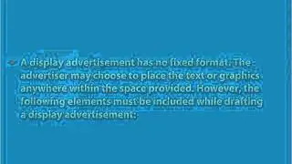 Class 12 English   Display Advertisements