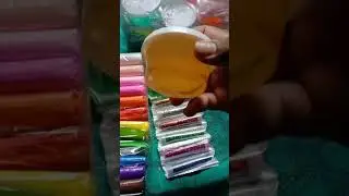 Unboxing 12 Crystal Slime and 12 Air dry Clay and Glitters.....🎨🎨🎨