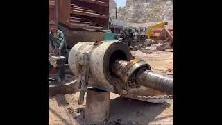 Stone Crusher hammer repairing #stonecrusher #hammer #restoration