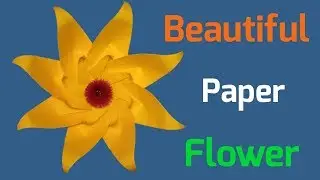 Easy Beautiful Flower Making For Wall Decoration || time4craft ideas easy
