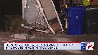 Car crashes into North Providence home