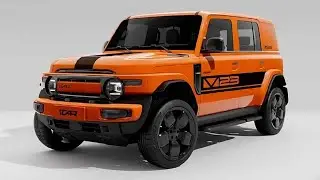 China's Compact Electric Off-Road SUV: Chery iCAR V23 (costs $15,000) - Exterior and Interior