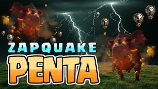 Clash of Clans: CRAZY STRONG TH9 AIR ATTACK: ZAPQUAKE PENTALALOON