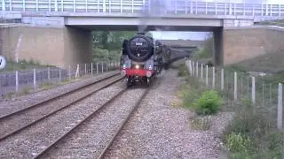 70013 enters Ridgmont Stn