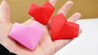 Süße 3D Herzen basteln | Niedliche Geschenk Idee & Überraschung zum Aufpusten