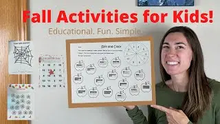 FALL Learning Activities for Kids {Fun and simple} preschool to second grade