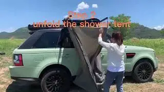Shower Tent, Portable Outdoor Changing Clothes Camping Car Side Shower Tent