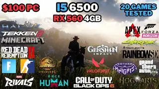 $100 Dell OptiPlex PC in 2025 |  i5 6500 + RX 560 4GB | 1080p Benchmark |   Tested in 20 Games