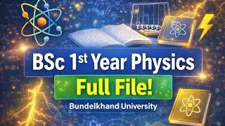 &ldquo;BSc 1st YearPhysics File ⚛️&rdquo; | Bsc 1st year physics file | #college #file 