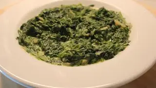 Rahmspinat selber machen in 10 Minuten, Spinat als Beilage lecker  gesund. Ich kaufe ihn nicht mehr.