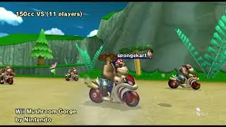 Mario Kart Wii online crashout no commentary gameplay