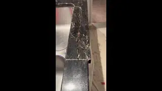 Granite Crack Repair Before  After #granite #repair #kitchen #shorts