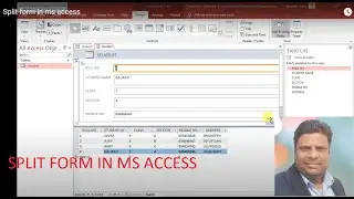 Split form in ms access