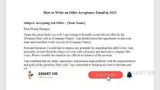 How to Write an Offer Acceptance Email in 2023: A Step-by-Step Guide  | Job Offer Acceptance
