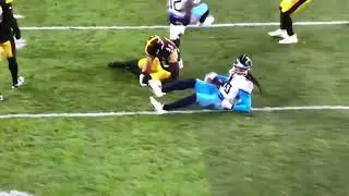 Steelers LB #55 Coke Holcomb injury play.