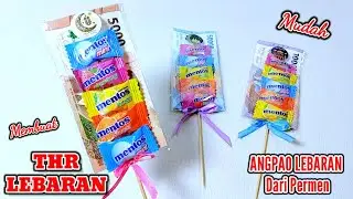 Cara Membuat Amplop Lebaran Unik / Bingkisan THR Lebaran Dari Permen Yang Sangat Mudah