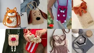 Top 50 Crochet mobile pouch 📱| Must try Beautiful Crochet phone bags🎀