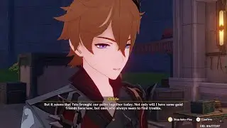 CHILDE LOVES TO FLIRT WITH AETHER Genshin Impact CUTSCENE