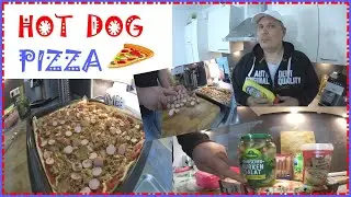 HOT DOG PIZZA 🍕 Kann das schmecken ? Wir probieren es aus :) LIFEHACK von Manu 💪