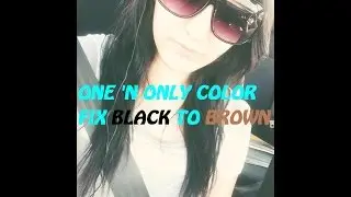 One 'N Only Color Fix Black to Brown