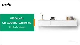 Rak TV kayu Putih - QD XGG5110 WH160 02 - Video Installation