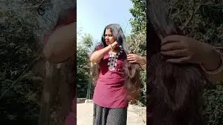 Dry Hair Combing Video 👱&zwj;♀️ My long hair