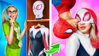 ¡De nerd a Gwen Stacy! ¡Hombre Araña y Gwen Stacy! ¡Cómo convertirse en superhéroe!