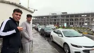 Today in Mosul, at the bridgehead, Baron Hotel, rainy weather اليوم في مدينة الموصل &rlm;في المطر