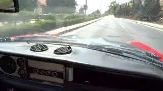 1973 Fiat 124 Spider Abarth Stradale, test drive, hard acceleration and braking