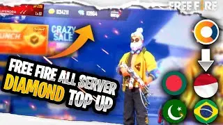 FREE FIRE 🔥 DIAMOND TOP UP ON INDONESIA, BRAZIL, & ALL SERVERS || HOW TO TOP UP ON ALL SERVERS?