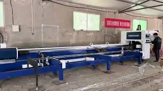HX semi-automatic pipe cutting machine installation and commissioning, training