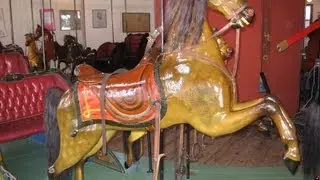 Watching the Flying Horses Carousel in Oak Bluffs, MA on Martha's Vineyard