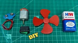 How To Make a Dc9 Volt Battery Fan || At Home