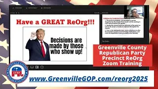 mySCGOP.news - 2025-02-24 - Precinct ReOrg Training #PrecinctReOrg #GetInvolved