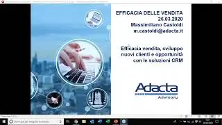 WEBINAR 26.03.2020 | Efficacia delle vendite  come migliorare lo sviluppo del business