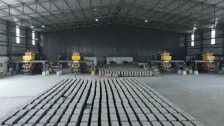 Fully Automatic 4 machine fly ash brick making plant| Hydro Bricks | Conveyortech Engineers.